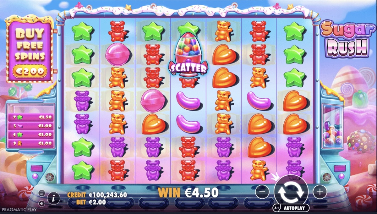 Sugar Rush von Pragmatic Play.